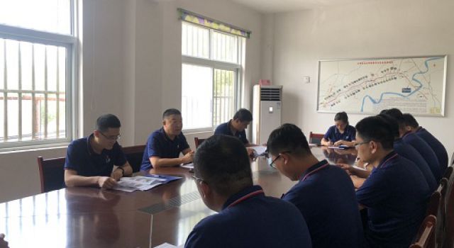 八公司对台辉高速项目进行半年工作考核